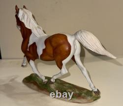 Vintage Franklin Mint Misty Pinto Horse Porcelain Figurine Pamela du Boulay