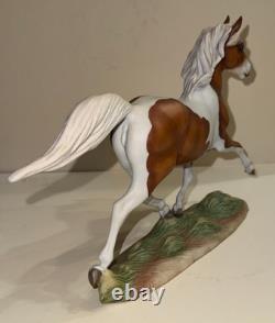 Vintage Franklin Mint Misty Pinto Horse Porcelain Figurine Pamela du Boulay