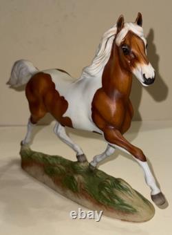 Vintage Franklin Mint Misty Pinto Horse Porcelain Figurine Pamela du Boulay