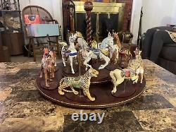 Vintage Franklin Mint Treausry Of Art Fair Carousel 1988