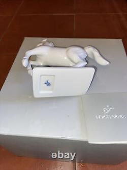 Vintage Fürstenberg Germany White Porcelain Horse Figurine With Box