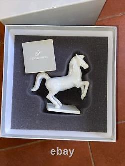 Vintage Fürstenberg Germany White Porcelain Horse Figurine With Box