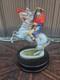 Vintage German Kaiser Porcelain Napoleon Horse Figurine Statue Wood Base