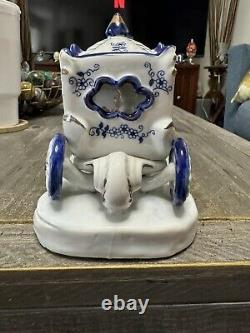 Vintage German KPMPorcelain HorseCarriage Princess Figurine Statue Group RARE