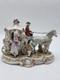 Vintage German Porcelain Cinderella Coach Carriage Figurine Horses Rococo Couple