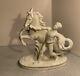 Vintage German Porcelain Figurine Horse And Man