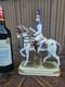 Vintage German Scheibe Alsbach Porcelain Napoleon Garde Imperial Horse Statue
