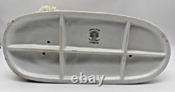 Vintage Gerold Porzellan Tettau Bavaria Horse Drawn Carriage Figurine Gold