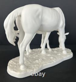 Vintage Goebel G. Bochmann 1974 Porcelain Horse & Foal Sculpture Statue Germany
