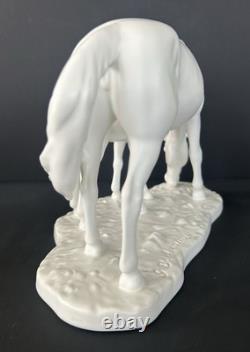 Vintage Goebel G. Bochmann 1974 Porcelain Horse & Foal Sculpture Statue Germany