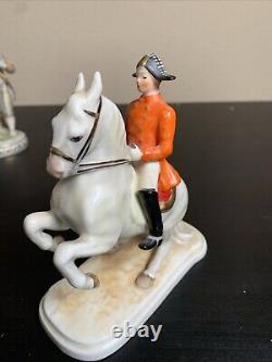 Vintage Goebel Lipizzan Dressage Horse Stallion Rider Porcelain Figurine