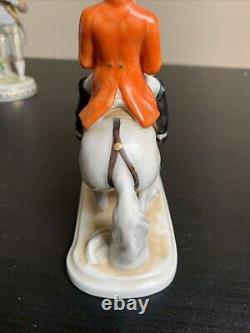 Vintage Goebel Lipizzan Dressage Horse Stallion Rider Porcelain Figurine