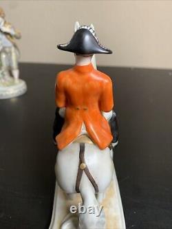 Vintage Goebel Lipizzan Dressage Horse Stallion Rider Porcelain Figurine