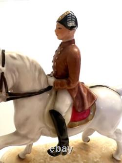 Vintage Goebel Lipizzan Dressage Horse Stallion Rider Porcelain Figurine GF 137