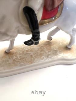 Vintage Goebel Lipizzan Dressage Horse Stallion Rider Porcelain Figurine GF 137