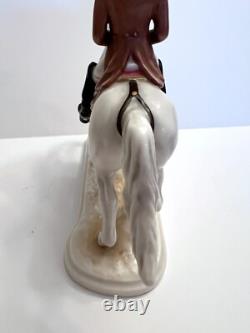 Vintage Goebel Lipizzan Dressage Horse Stallion Rider Porcelain Figurine GF 137