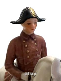 Vintage Goebel Lipizzan Dressage Horse Stallion Rider Porcelain Figurine GF 137