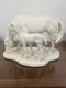 Vintage Goebel White Bisque Porcelain Horse And Foal Figurine