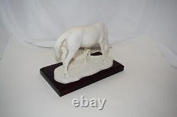 Vintage Goebel White Bisque Porcelain Horse And Foal Figurine # 212 / 950