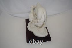 Vintage Goebel White Bisque Porcelain Horse And Foal Figurine # 212 / 950