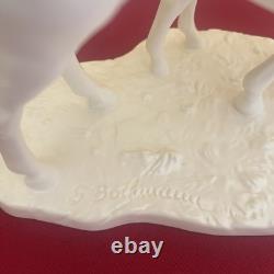 Vintage Goetz bisque porcelain horse and foal figurine. Signed. MINT CONDITION