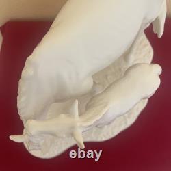 Vintage Goetz bisque porcelain horse and foal figurine. Signed. MINT CONDITION