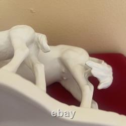 Vintage Goetz bisque porcelain horse and foal figurine. Signed. MINT CONDITION