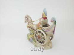 Vintage Gräfenthal Porcelain Figurine Child in Horse-Drawn Carriage