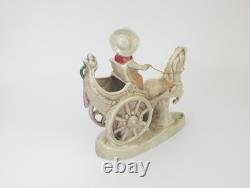 Vintage Gräfenthal Porcelain Figurine Child in Horse-Drawn Carriage