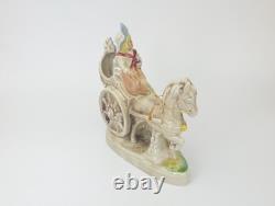 Vintage Gräfenthal Porcelain Figurine Child in Horse-Drawn Carriage