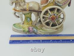 Vintage Gräfenthal Porcelain Figurine Child in Horse-Drawn Carriage