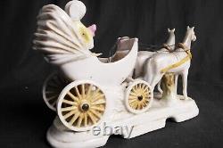 Vintage Grafenthal Porcelain Horse & Carriage with Couple Germany