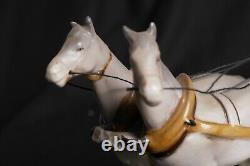 Vintage Grafenthal Porcelain Horse & Carriage with Couple Germany