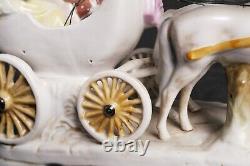 Vintage Grafenthal Porcelain Horse & Carriage with Couple Germany