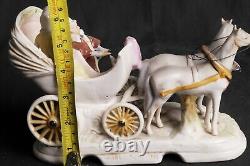 Vintage Grafenthal Porcelain Horse & Carriage with Couple Germany