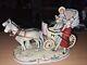 Vintage Grafenthal Porcelain Horse & Carriage With Couple-germany-c1893