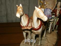 Vintage Grafenthal Porcelain Horse & Carriage with Couple-Germany-c1893