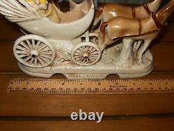 Vintage Grafenthal Porcelain Horse & Carriage with Couple-Germany-c1893