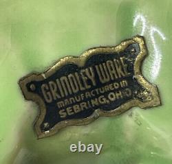 Vintage Grindley Ware Horse Figurine Sebring Ohio 1940s Org Sticker Green
