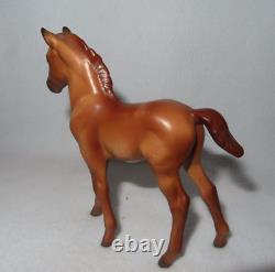 Vintage Hagen Renaker DW 4.5 Roughneck Morgan Chestnut Colt Horse Figurine