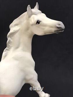 Vintage Hagen Renaker Yearling Horse Figurine Sky Chief in Matte White/Gray