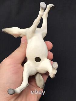 Vintage Hagen Renaker Yearling Horse Figurine Sky Chief in Matte White/Gray