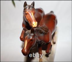 Vintage? Hertwig Katzhutte? Running Horses? Porcelain Figurine
