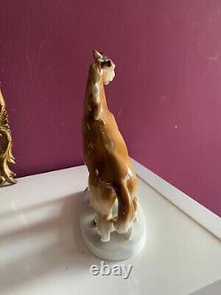 Vintage Horse steed German porcelain figurine GRAFENTHAL
