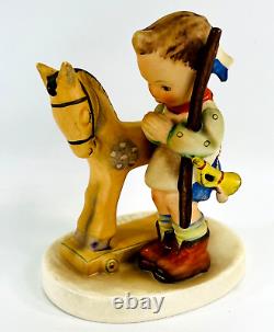 Vintage Hummel 4.25 Figurine Prayer Before Battle Boy withToy Horse (1950-1955)