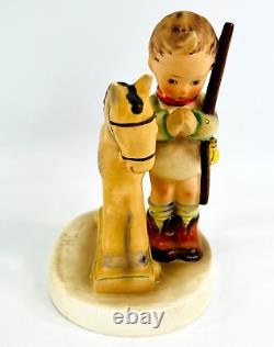 Vintage Hummel 4.25 Figurine Prayer Before Battle Boy withToy Horse (1950-1955)