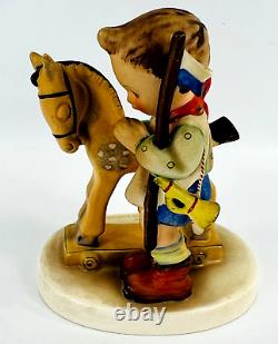 Vintage Hummel 4.25 Figurine Prayer Before Battle Boy withToy Horse (1950-1955)