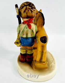 Vintage Hummel 4.25 Figurine Prayer Before Battle Boy withToy Horse (1950-1955)