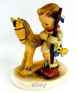 Vintage Hummel Figurine Prayer Before Battle Boy withToy Horse (1950-1955) 4.25