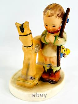 Vintage Hummel Figurine Prayer Before Battle Boy withToy Horse (1950-1955) 4.25